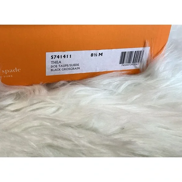 Kate Spade Thea Heels in Doe Taupe and black grosgrain bow. Women’s Size 8.5 GS1 - Picture 6 of 6